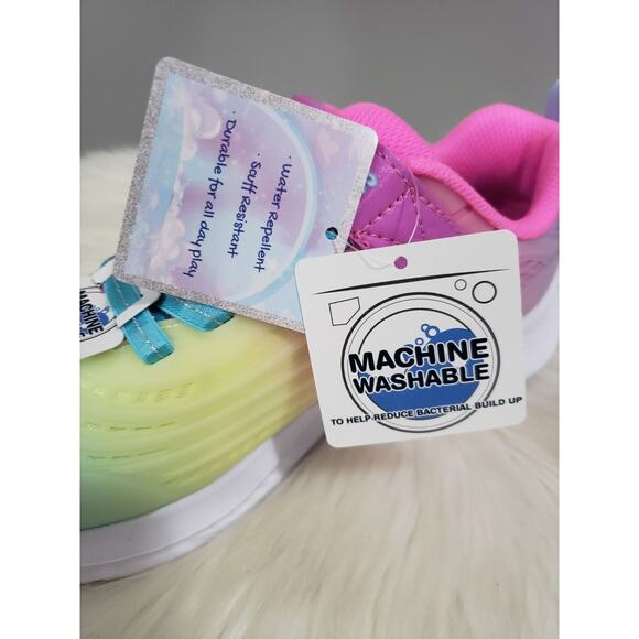 NEW EASY ON / OFF Skechers Jumpsters 2.0 Blurred Dreams Sneaker Rainbow Sparkle - Picture 5 of 7